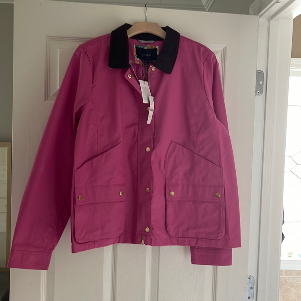 J Crew xxl pink barn jacket nwt